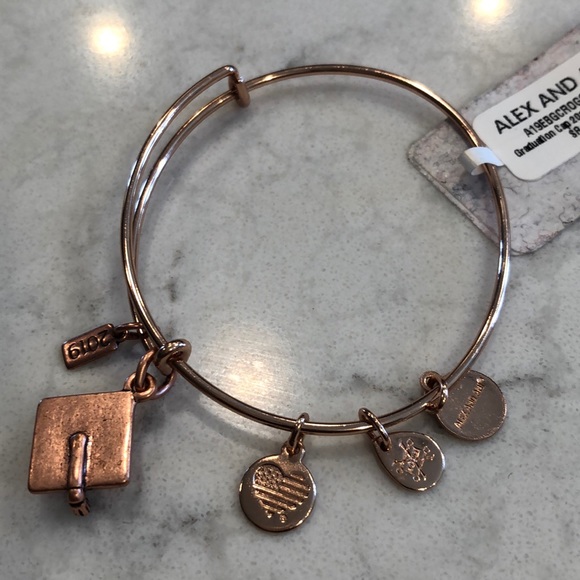 Alex and Ani Jewelry - NWT Alex and Ani 2019 Graduation Cap Charm Bangle